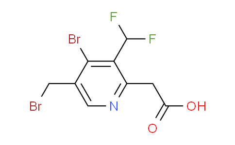 4-Bromo-5-(bromomethyl)-3-(difluoromethyl)pyridine-2-acetic acid