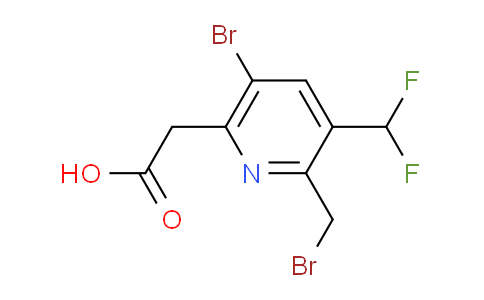 5-Bromo-2-(bromomethyl)-3-(difluoromethyl)pyridine-6-acetic acid