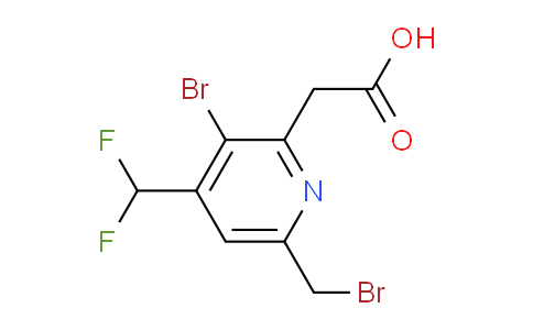 3-Bromo-6-(bromomethyl)-4-(difluoromethyl)pyridine-2-acetic acid