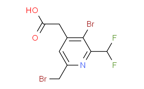 3-Bromo-6-(bromomethyl)-2-(difluoromethyl)pyridine-4-acetic acid