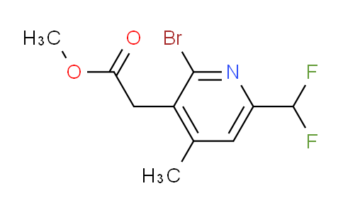 Methyl 2-bromo-6-(difluoromethyl)-4-methylpyridine-3-acetate