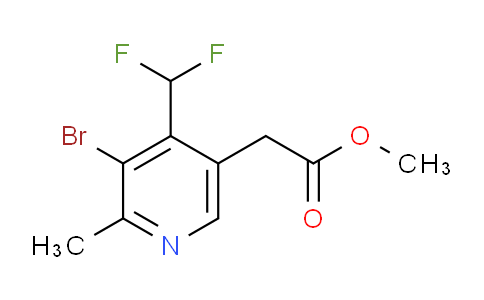 AM121974 | 1805355-35-4 | Methyl 3-bromo-4-(difluoromethyl)-2-methylpyridine-5-acetate