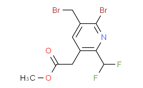 AM121975 | 1806973-31-8 | Methyl 2-bromo-3-(bromomethyl)-6-(difluoromethyl)pyridine-5-acetate