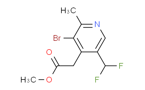 Methyl 3-bromo-5-(difluoromethyl)-2-methylpyridine-4-acetate