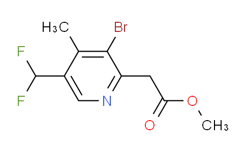 Methyl 3-bromo-5-(difluoromethyl)-4-methylpyridine-2-acetate