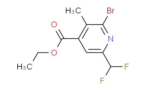 AM121988 | 1804429-60-4 | Ethyl 2-bromo-6-(difluoromethyl)-3-methylpyridine-4-carboxylate