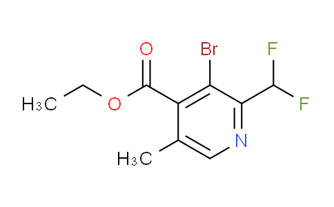 AM121993 | 1806994-73-9 | Ethyl 3-bromo-2-(difluoromethyl)-5-methylpyridine-4-carboxylate