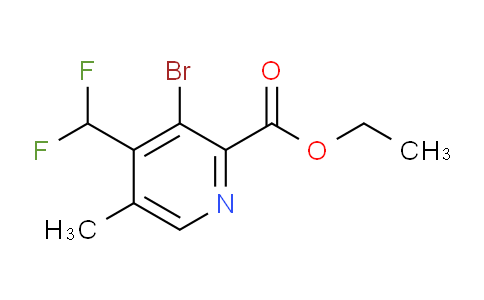 Ethyl 3-bromo-4-(difluoromethyl)-5-methylpyridine-2-carboxylate