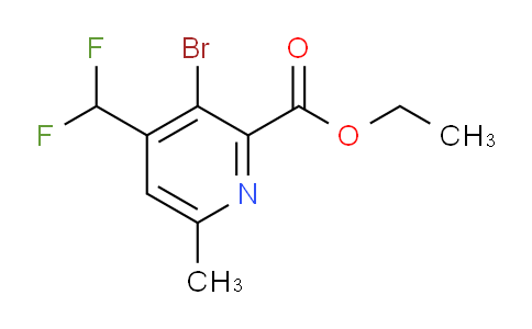 AM122001 | 1804843-90-0 | Ethyl 3-bromo-4-(difluoromethyl)-6-methylpyridine-2-carboxylate