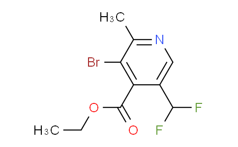 Ethyl 3-bromo-5-(difluoromethyl)-2-methylpyridine-4-carboxylate