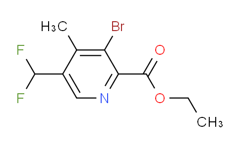 Ethyl 3-bromo-5-(difluoromethyl)-4-methylpyridine-2-carboxylate