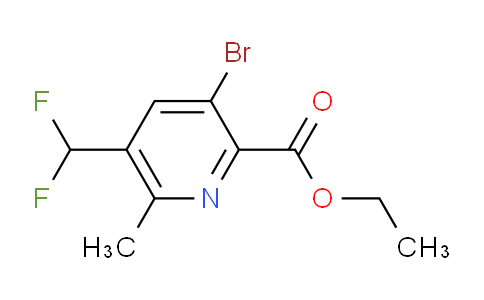 AM122007 | 1804953-92-1 | Ethyl 3-bromo-5-(difluoromethyl)-6-methylpyridine-2-carboxylate