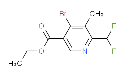 AM122009 | 1805340-27-5 | Ethyl 4-bromo-2-(difluoromethyl)-3-methylpyridine-5-carboxylate
