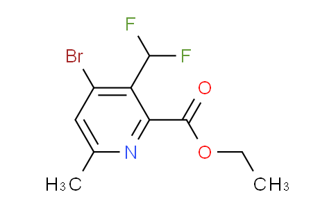 Ethyl 4-bromo-3-(difluoromethyl)-6-methylpyridine-2-carboxylate