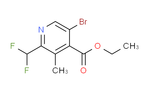 AM122017 | 1805936-58-6 | Ethyl 5-bromo-2-(difluoromethyl)-3-methylpyridine-4-carboxylate