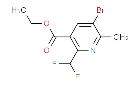 Ethyl 3-bromo-6-(difluoromethyl)-2-methylpyridine-5-carboxylate