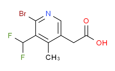 2-Bromo-3-(difluoromethyl)-4-methylpyridine-5-acetic acid
