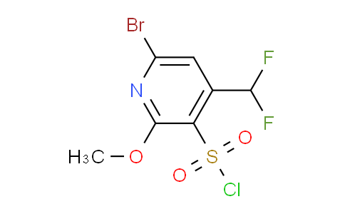 6-Bromo-4-(difluoromethyl)-2-methoxypyridine-3-sulfonyl chloride