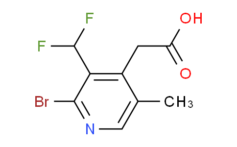 2-Bromo-3-(difluoromethyl)-5-methylpyridine-4-acetic acid