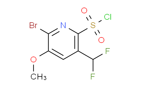 2-Bromo-5-(difluoromethyl)-3-methoxypyridine-6-sulfonyl chloride