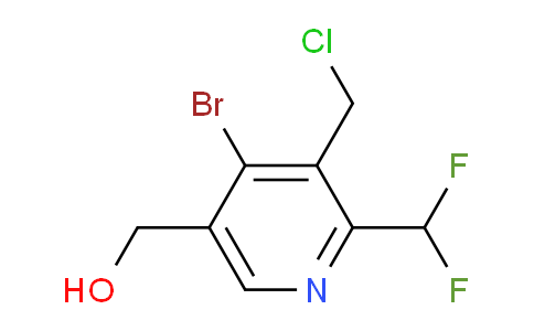 4-Bromo-3-(chloromethyl)-2-(difluoromethyl)pyridine-5-methanol