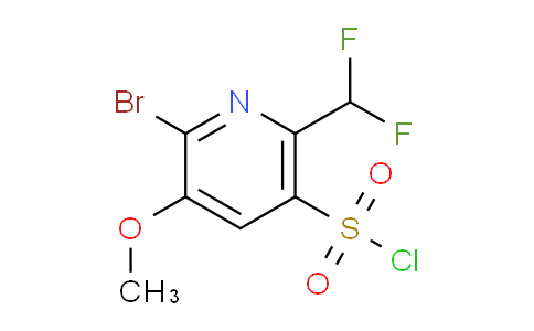 2-Bromo-6-(difluoromethyl)-3-methoxypyridine-5-sulfonyl chloride