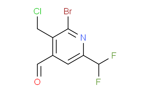 2-Bromo-3-(chloromethyl)-6-(difluoromethyl)pyridine-4-carboxaldehyde