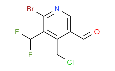 2-Bromo-4-(chloromethyl)-3-(difluoromethyl)pyridine-5-carboxaldehyde