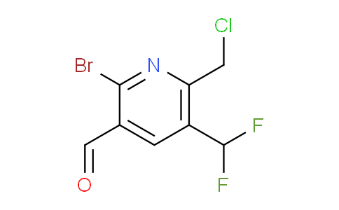 2-Bromo-6-(chloromethyl)-5-(difluoromethyl)pyridine-3-carboxaldehyde