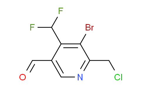 3-Bromo-2-(chloromethyl)-4-(difluoromethyl)pyridine-5-carboxaldehyde