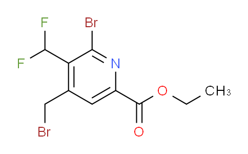 Ethyl 2-bromo-4-(bromomethyl)-3-(difluoromethyl)pyridine-6-carboxylate