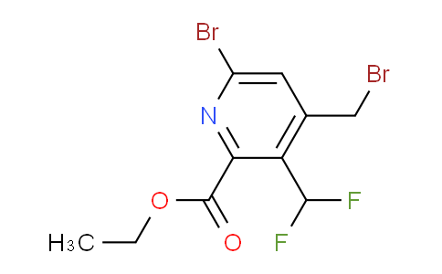 Ethyl 6-bromo-4-(bromomethyl)-3-(difluoromethyl)pyridine-2-carboxylate