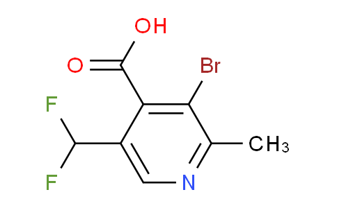3-Bromo-5-(difluoromethyl)-2-methylpyridine-4-carboxylic acid