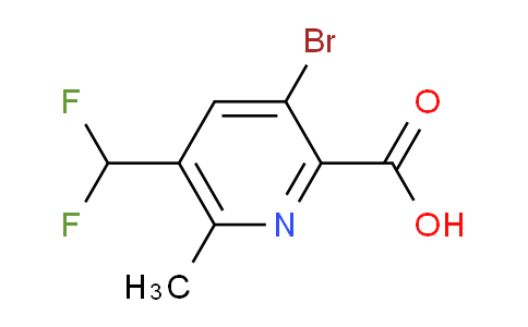 AM122070 | 1804843-52-4 | 3-Bromo-5-(difluoromethyl)-6-methylpyridine-2-carboxylic acid