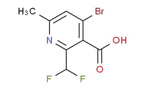 4-Bromo-2-(difluoromethyl)-6-methylpyridine-3-carboxylic acid