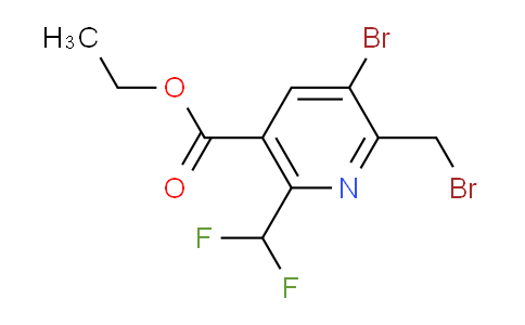 AM122077 | 1807001-47-3 | Ethyl 3-bromo-2-(bromomethyl)-6-(difluoromethyl)pyridine-5-carboxylate