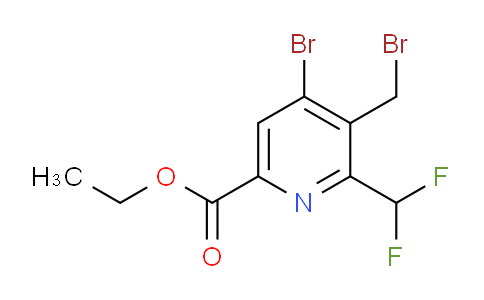 AM122095 | 1805381-85-4 | Ethyl 4-bromo-3-(bromomethyl)-2-(difluoromethyl)pyridine-6-carboxylate