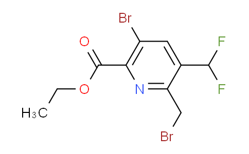 AM122101 | 1804850-17-6 | Ethyl 5-bromo-2-(bromomethyl)-3-(difluoromethyl)pyridine-6-carboxylate