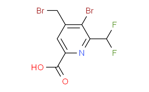 AM122104 | 1805391-71-2 | 3-Bromo-4-(bromomethyl)-2-(difluoromethyl)pyridine-6-carboxylic acid