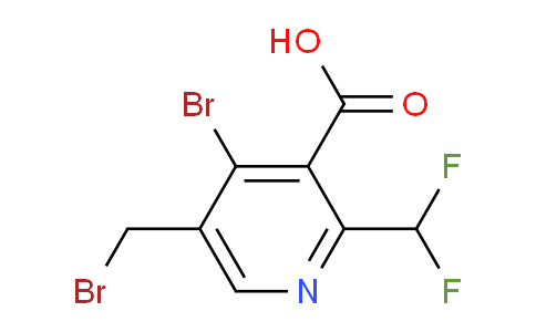 4-Bromo-5-(bromomethyl)-2-(difluoromethyl)pyridine-3-carboxylic acid