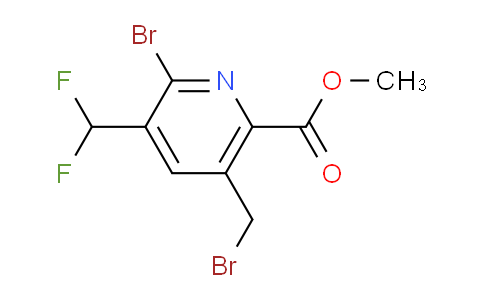 AM122133 | 1805257-39-9 | Methyl 2-bromo-5-(bromomethyl)-3-(difluoromethyl)pyridine-6-carboxylate