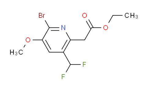 AM122135 | 1805240-39-4 | Ethyl 2-bromo-5-(difluoromethyl)-3-methoxypyridine-6-acetate