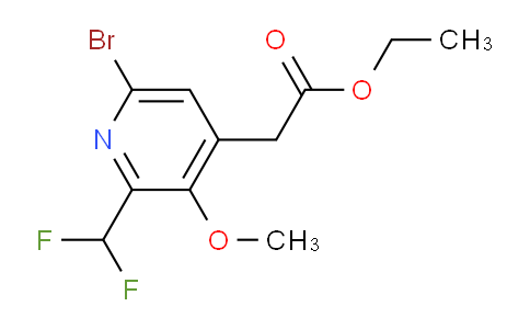 AM122146 | 1805430-31-2 | Ethyl 6-bromo-2-(difluoromethyl)-3-methoxypyridine-4-acetate