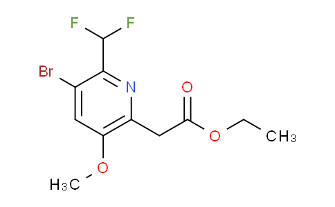 AM122149 | 1805167-75-2 | Ethyl 3-bromo-2-(difluoromethyl)-5-methoxypyridine-6-acetate