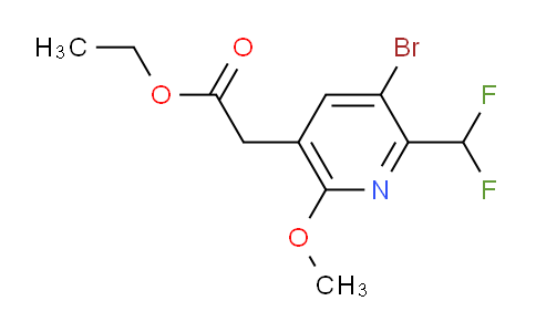 AM122150 | 1806871-42-0 | Ethyl 3-bromo-2-(difluoromethyl)-6-methoxypyridine-5-acetate