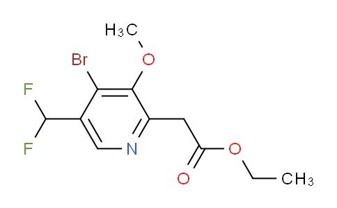 AM122166 | 1806905-14-5 | Ethyl 4-bromo-5-(difluoromethyl)-3-methoxypyridine-2-acetate