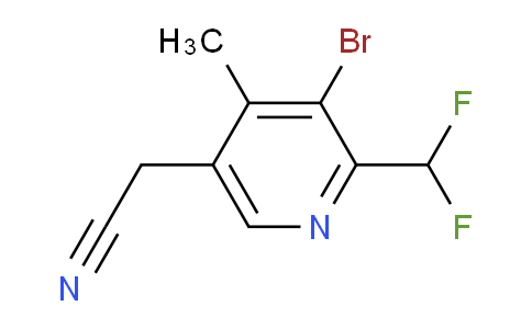 AM122170 | 1805247-86-2 | 3-Bromo-2-(difluoromethyl)-4-methylpyridine-5-acetonitrile