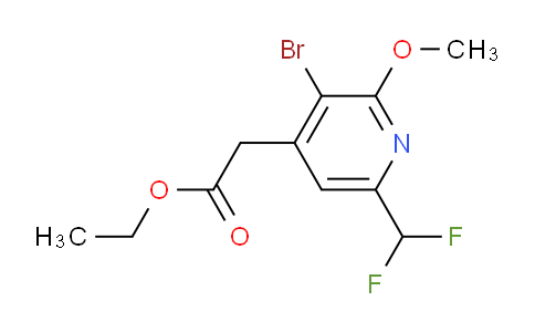 AM122171 | 1805927-92-7 | Ethyl 3-bromo-6-(difluoromethyl)-2-methoxypyridine-4-acetate