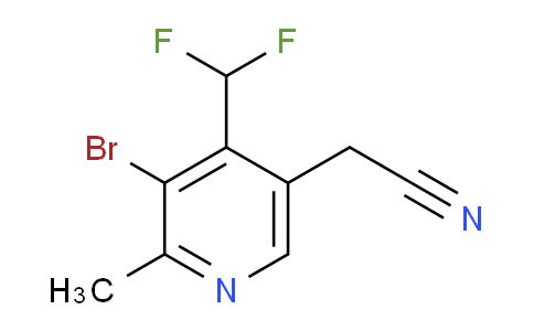 AM122175 | 1805432-05-6 | 3-Bromo-4-(difluoromethyl)-2-methylpyridine-5-acetonitrile