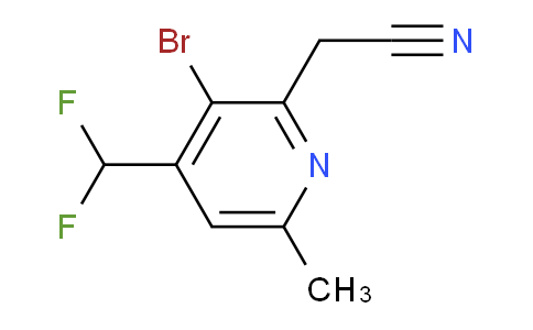 AM122180 | 1805382-57-3 | 3-Bromo-4-(difluoromethyl)-6-methylpyridine-2-acetonitrile